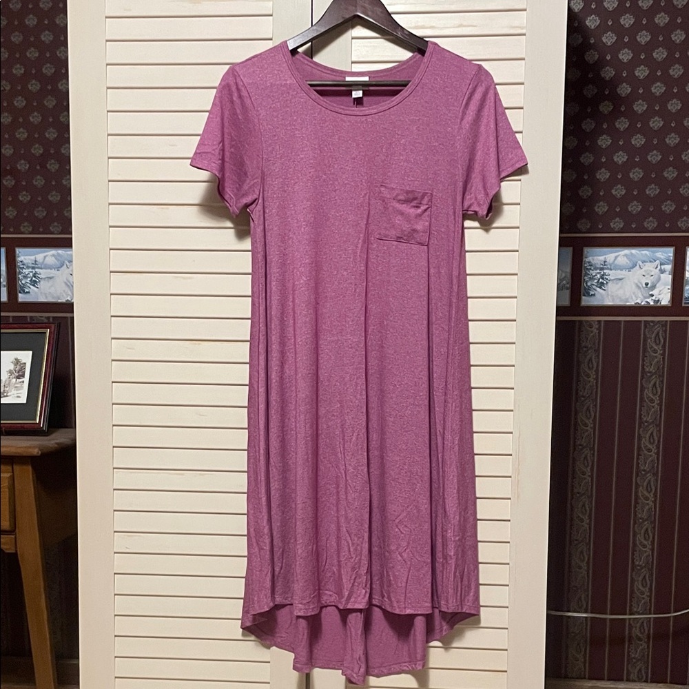 LuLaRoe High Low t shirt Dress in Mauve